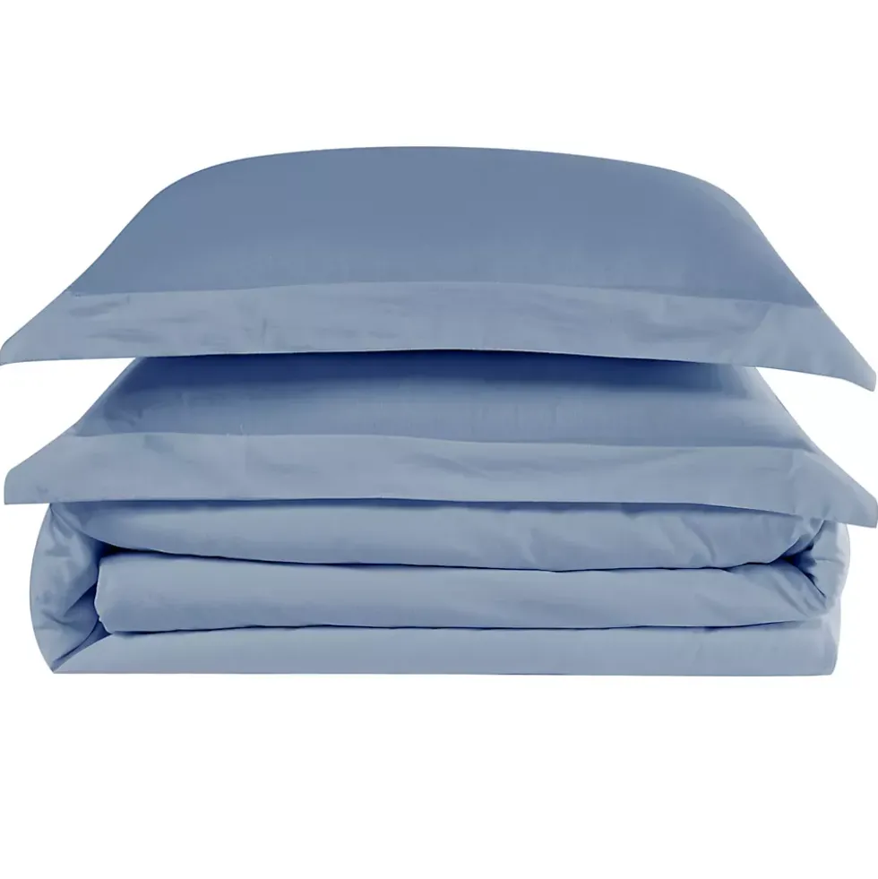 Truly Calm Silver Cool Cotton Duvet Cover Set