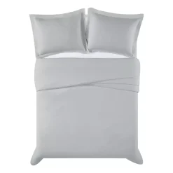 Truly Calm Silver Cool Cotton Duvet Cover Set