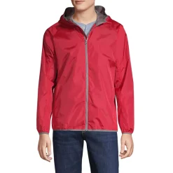 Unisex Big Full Zip Windbreaker Jacket
