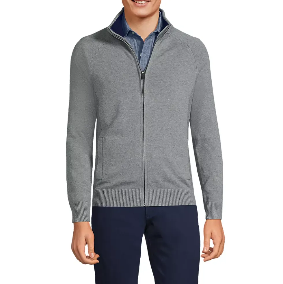 Unisex Cotton Modal Full Zip Sweater Jacket