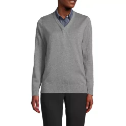 Unisex Cotton Modal Vneck Pullover Sweater
