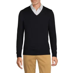Unisex Cotton Modal Vneck Pullover Sweater