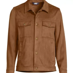 Unisex Faux Suede Trucker Jacket