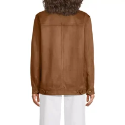 Unisex Faux Suede Trucker Jacket