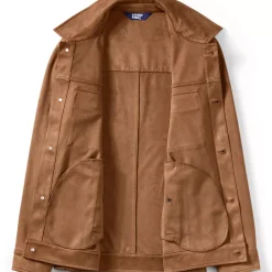 Unisex Faux Suede Trucker Jacket