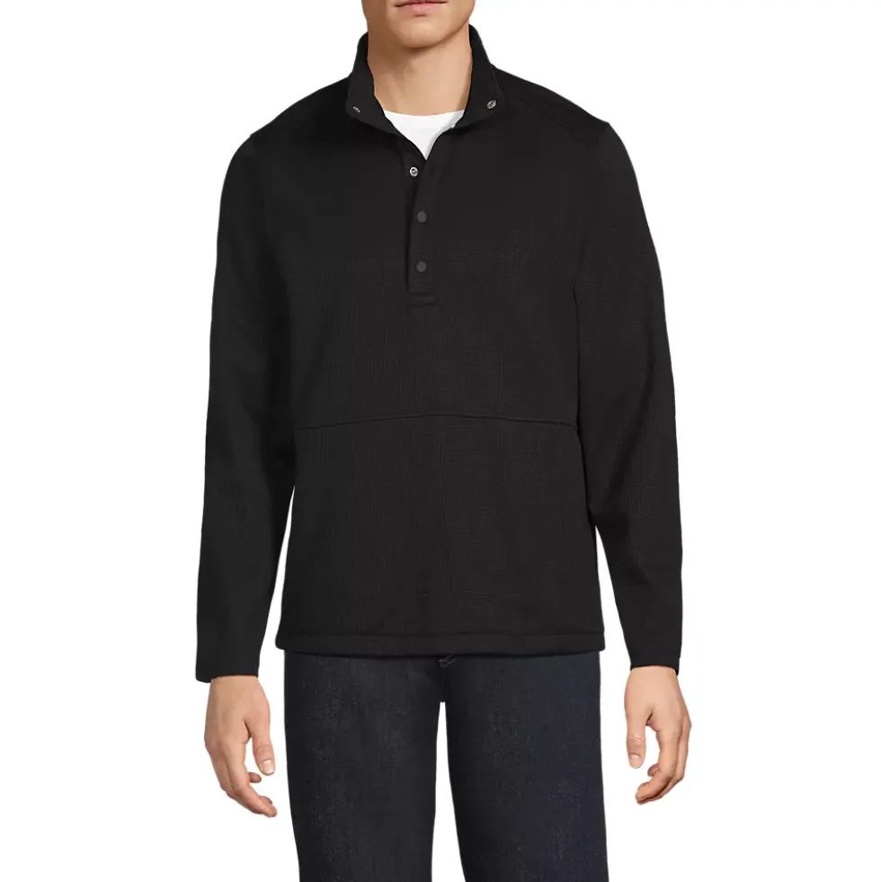 Unisex Grid Tech Snapneck Pullover Shirt
