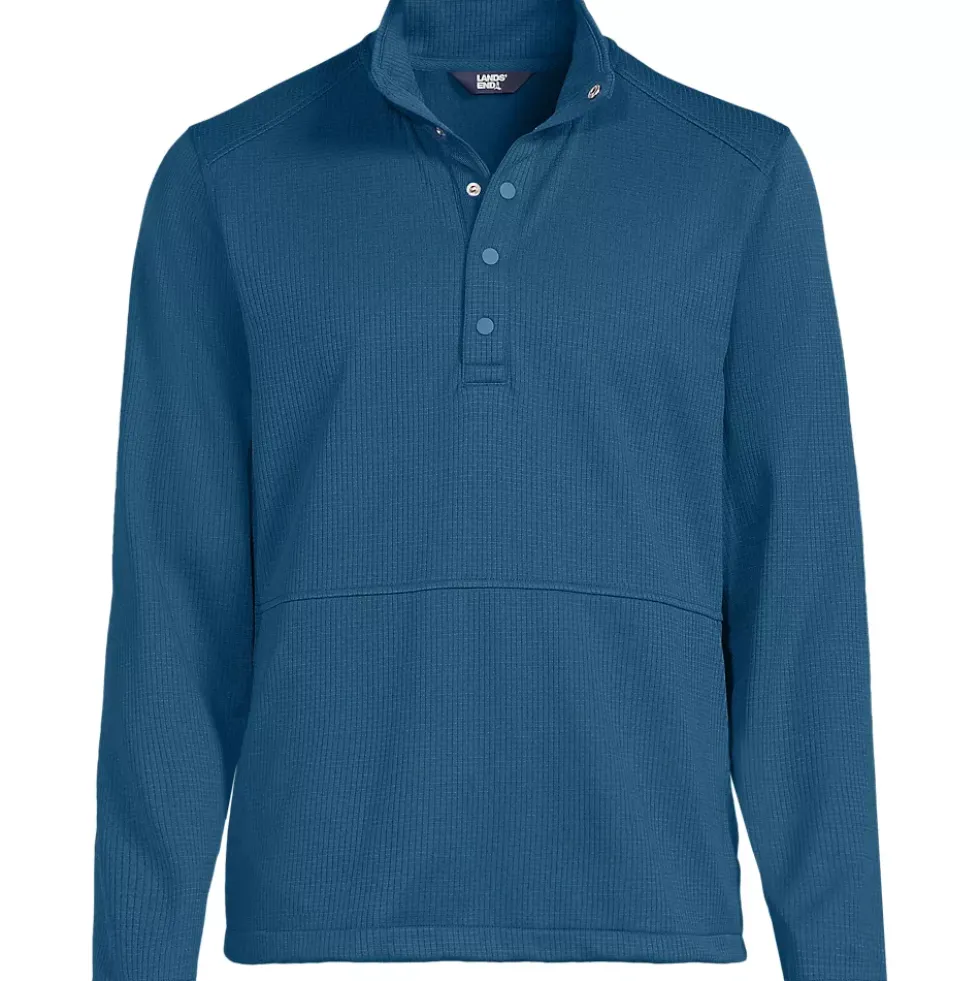 Unisex Grid Tech Snapneck Pullover Shirt