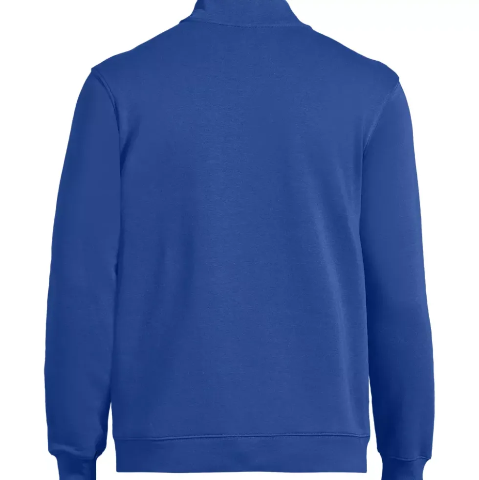 Unisex Long Sleeve Quarter Zip Mock Neck Sweatshirt