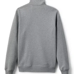 Unisex Long Sleeve Quarter Zip Mock Neck Sweatshirt