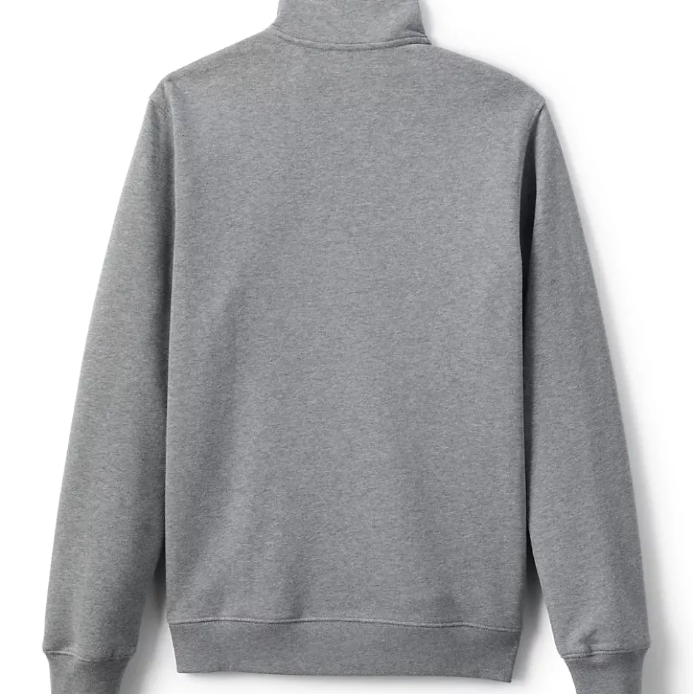 Unisex Long Sleeve Quarter Zip Mock Neck Sweatshirt
