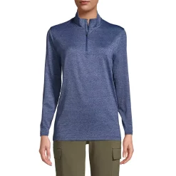 Unisex Rapid Dry Space Dye Quarter Zip Pullover Shirt
