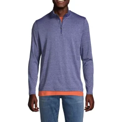 Unisex Rapid Dry Space Dye Quarter Zip Pullover Shirt