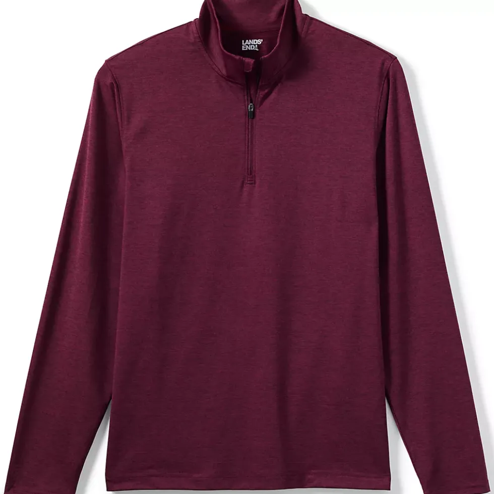 Unisex Rapid Dry Space Dye Quarter Zip Pullover Shirt