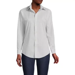 Unisex Short Coolmax Long Sleeve Button Front Shirt