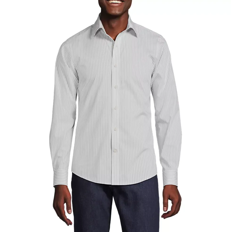 Unisex Short Coolmax Long Sleeve Button Front Shirt