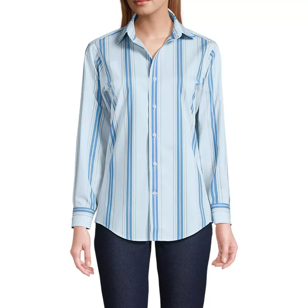 Unisex Short Coolmax Long Sleeve Button Front Shirt