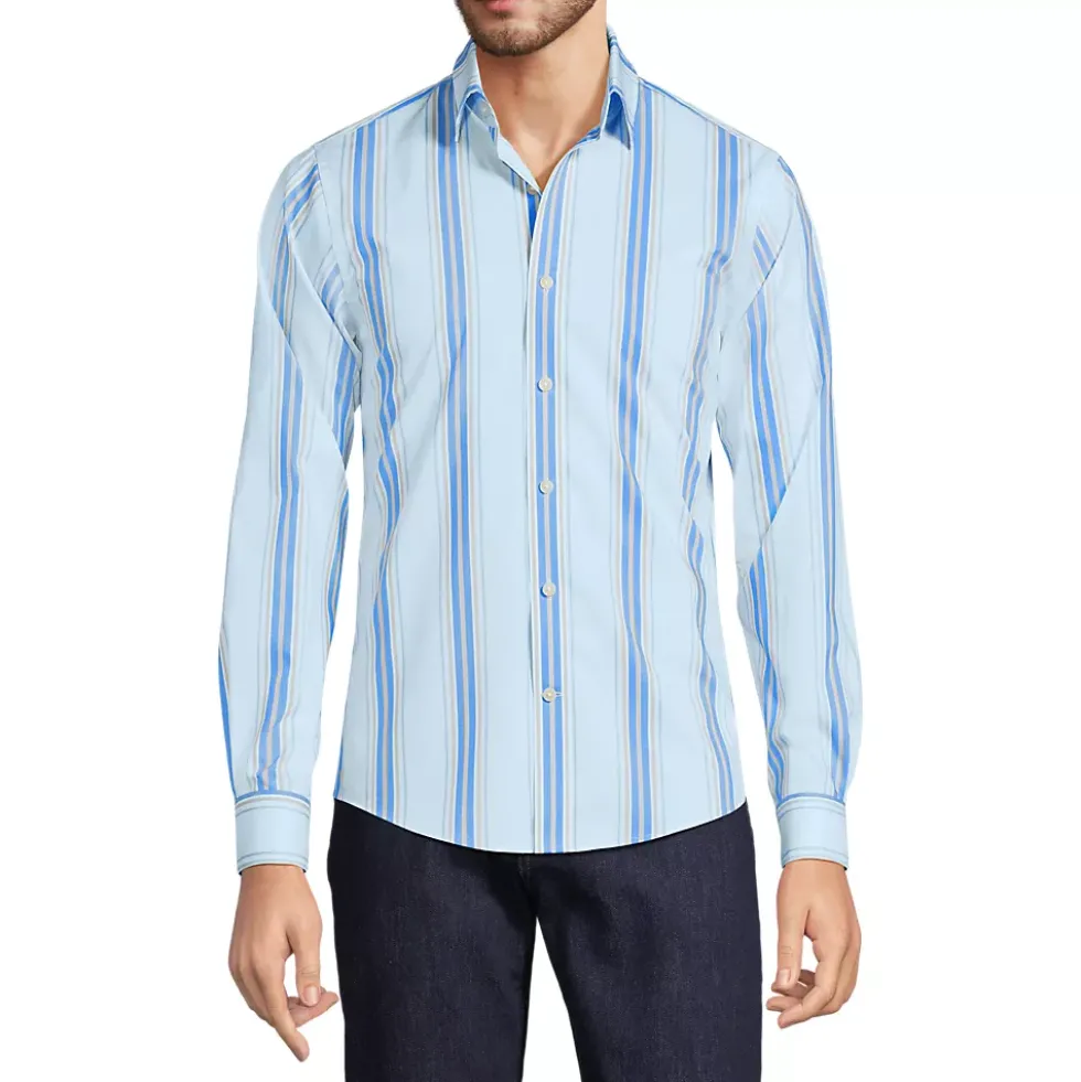 Unisex Short Coolmax Long Sleeve Button Front Shirt