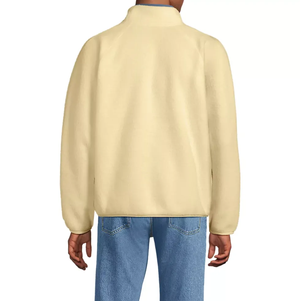Unisex Snap Neck Fleece Pullover