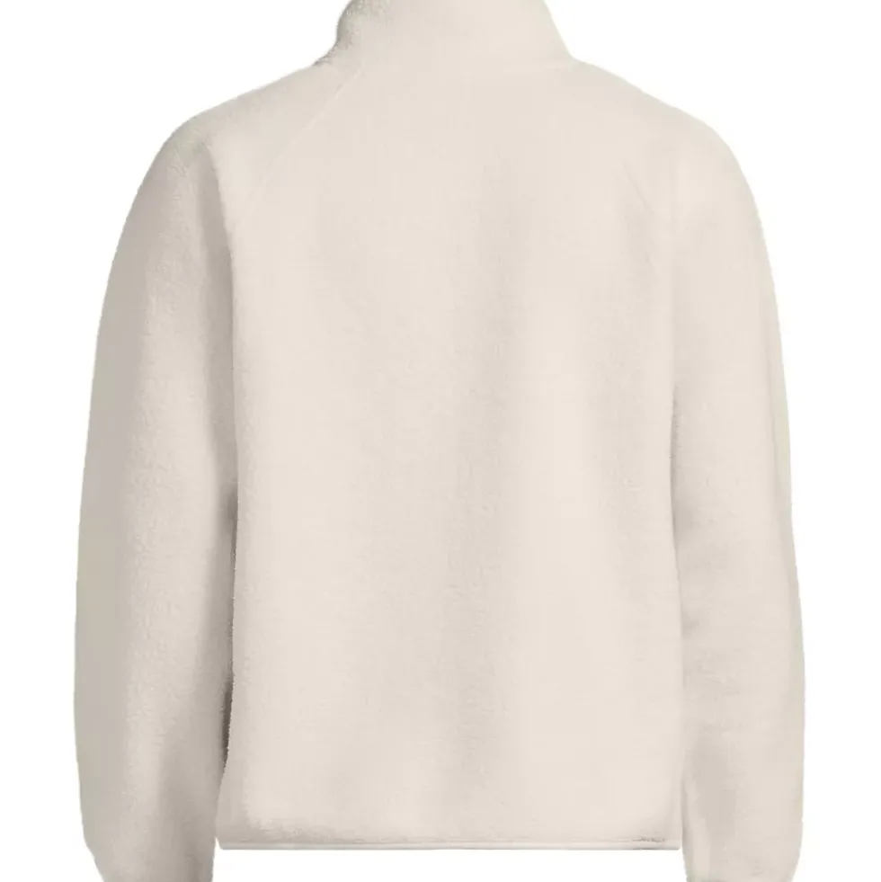 Unisex Snap Neck Fleece Pullover