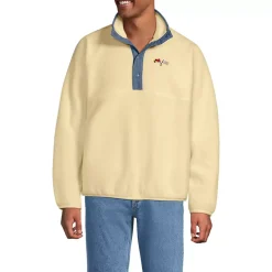 Unisex Snap Neck Fleece Pullover