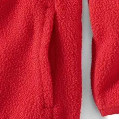 Unisex Snap Neck Fleece Pullover