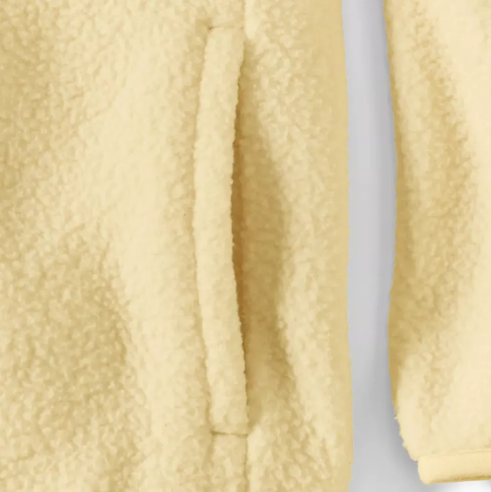 Unisex Snap Neck Fleece Pullover