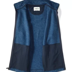 Unisex Sweater Fleece Zip Front Vest