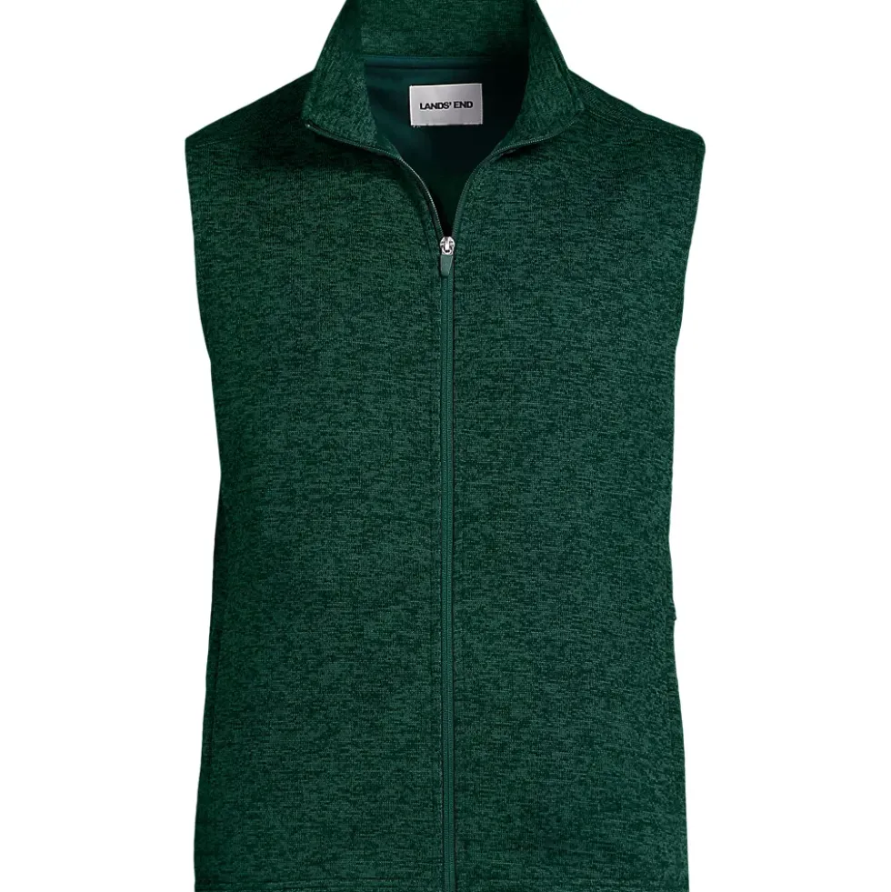 Unisex Sweater Fleece Zip Front Vest
