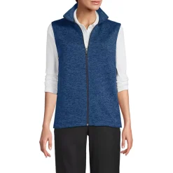 Unisex Sweater Fleece Zip Front Vest