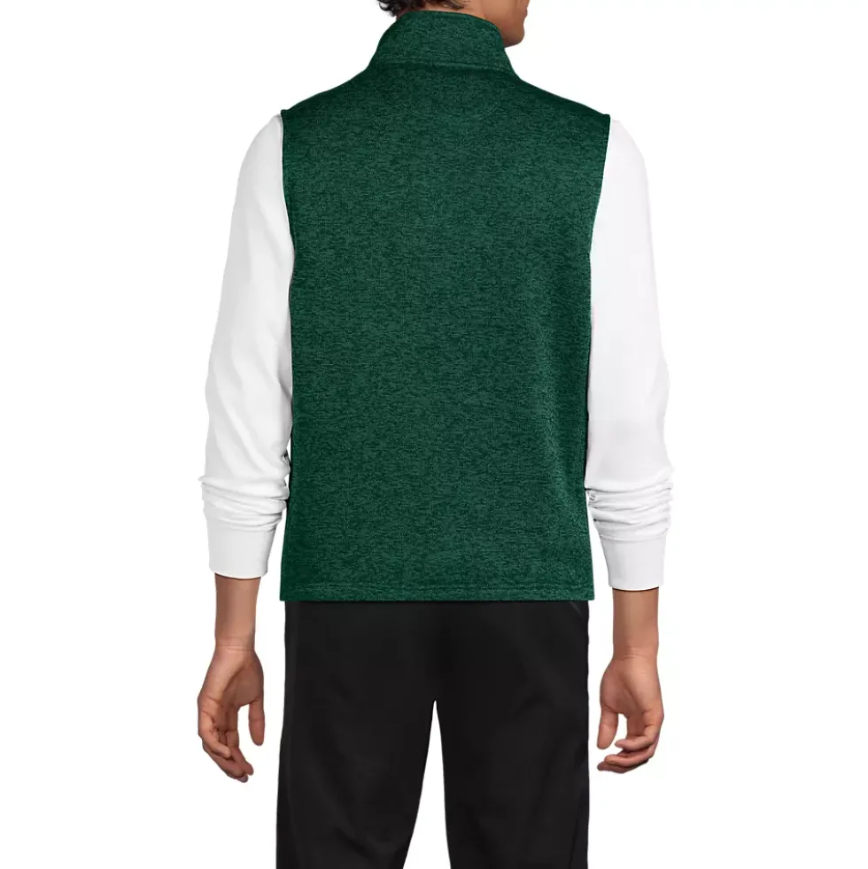 Unisex Sweater Fleece Zip Front Vest