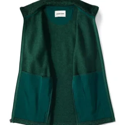 Unisex Sweater Fleece Zip Front Vest