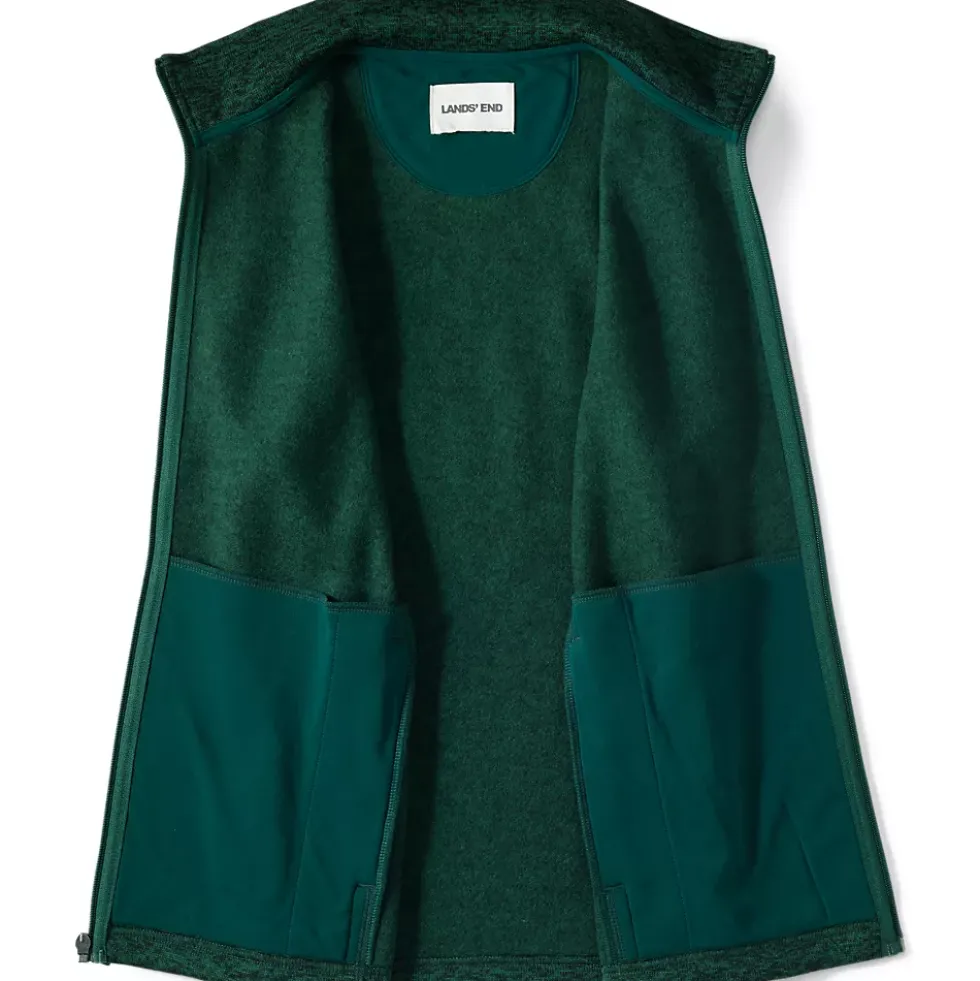 Unisex Sweater Fleece Zip Front Vest