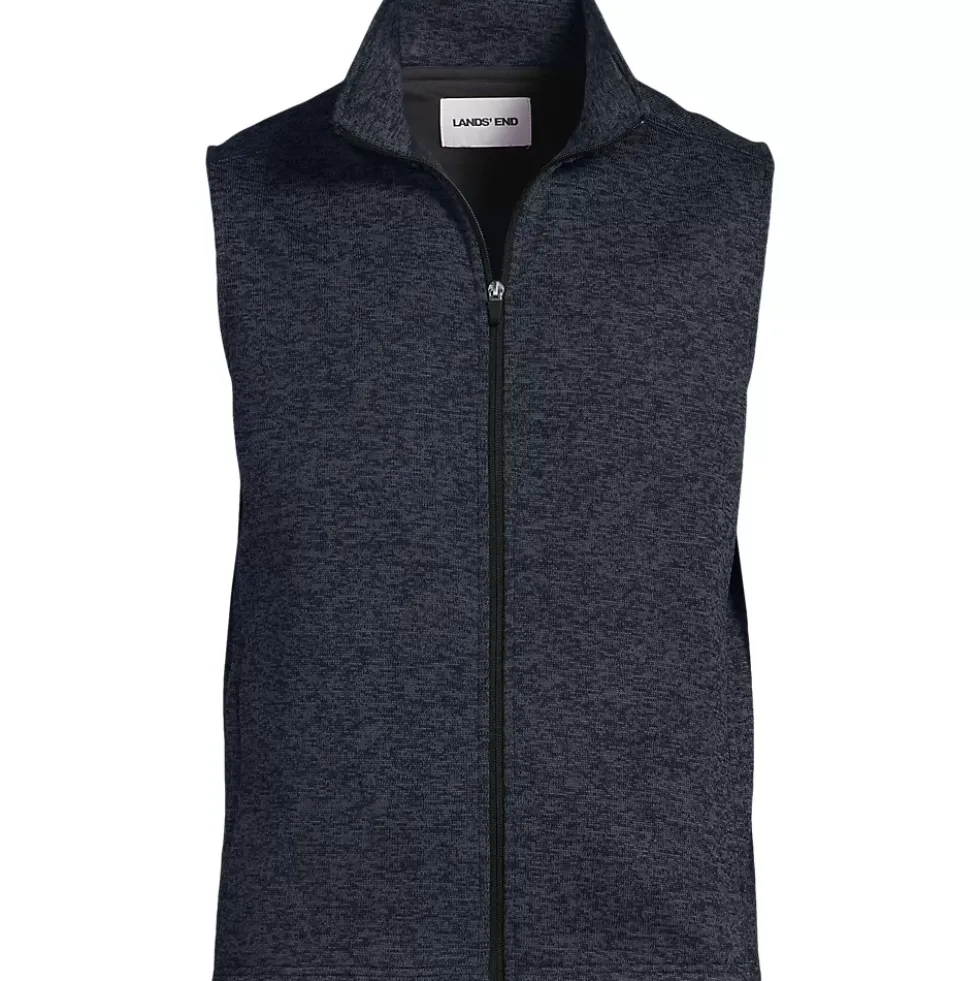 Unisex Sweater Fleece Zip Front Vest