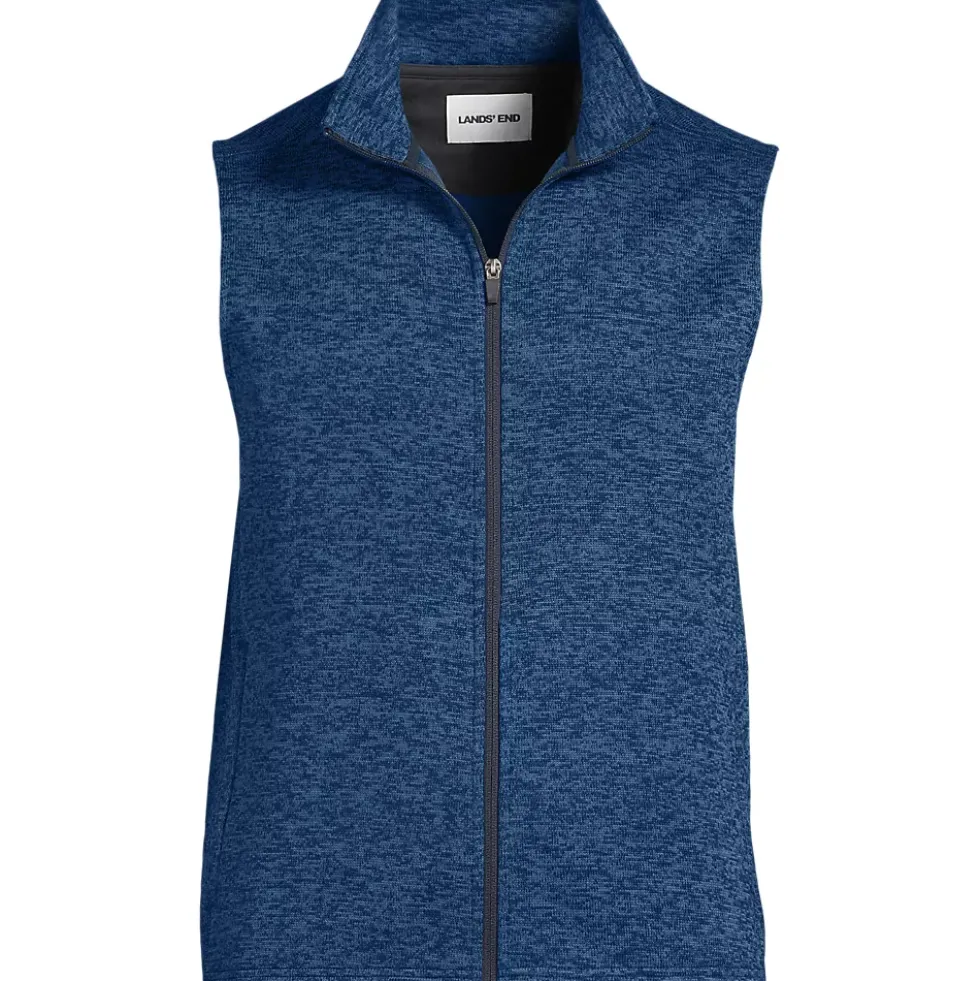 Unisex Sweater Fleece Zip Front Vest