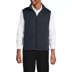 Unisex Sweater Fleece Zip Front Vest