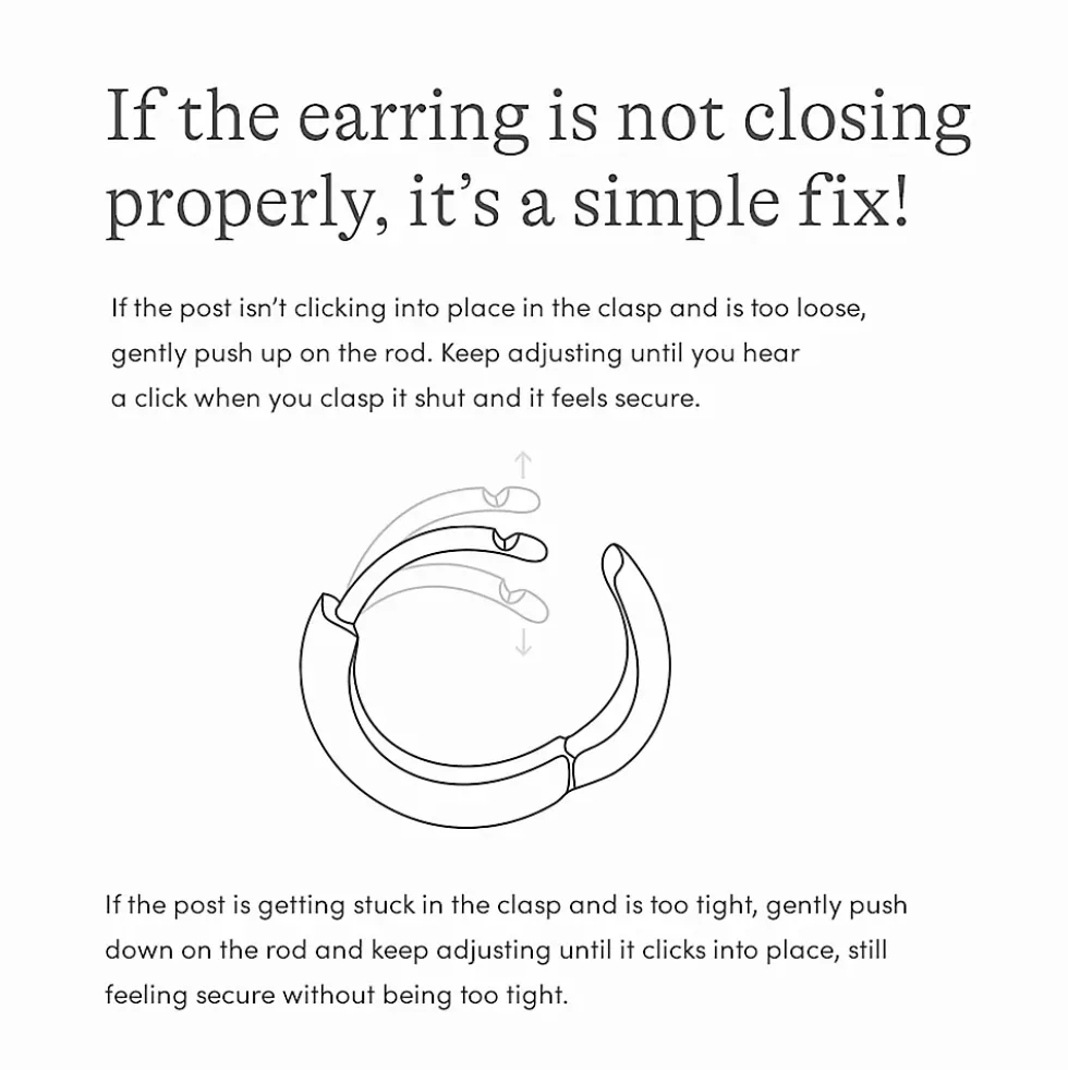 Water-Resistant Heart Hoop Earrings