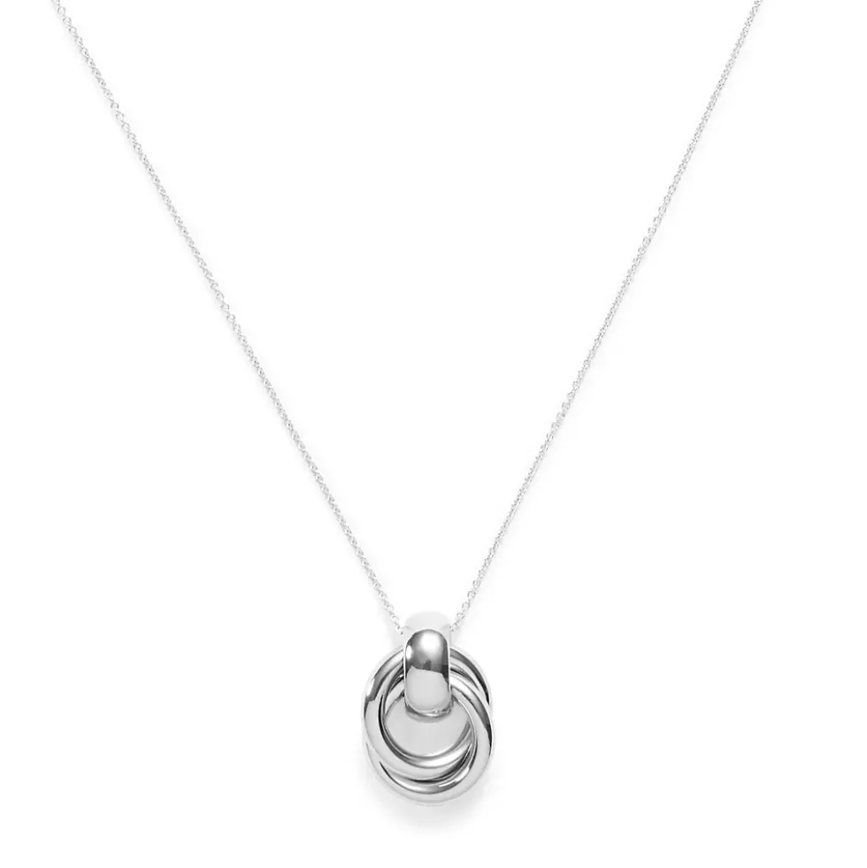 Water-Resistant Long Knot Pendant Necklace
