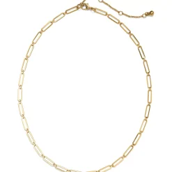 Water-Resistant Short Link Layering Single Necklace