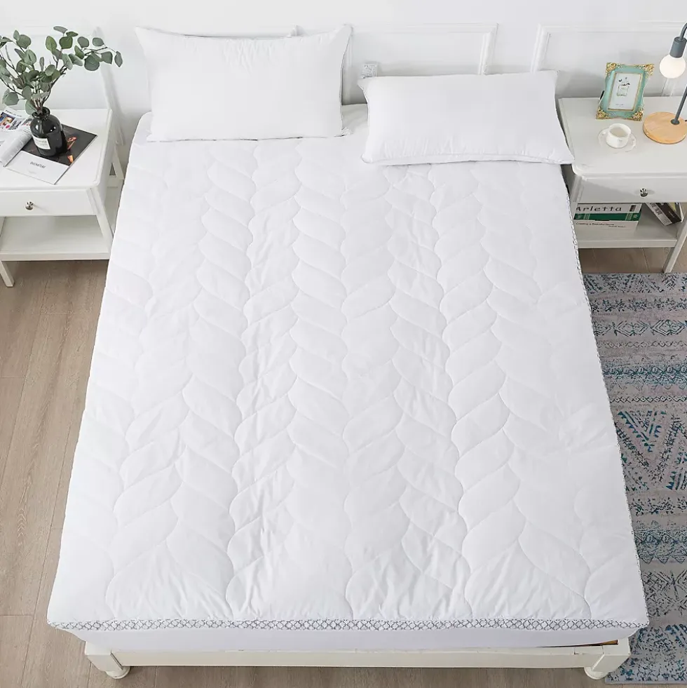Waverly Cotton Quilted Dual Chamber Down Alternative and Duck Feather Mattress Topper