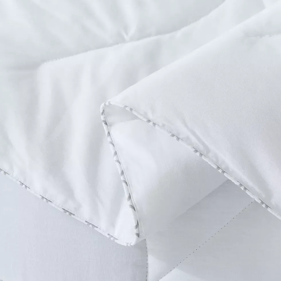 Waverly Cotton White Duck Down and Feather Comforter