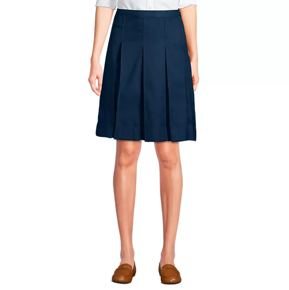Women's Above the Knee Box Pleat Skirt