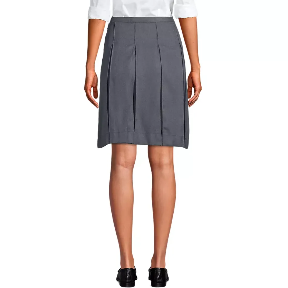 Women's Above the Knee Box Pleat Skirt