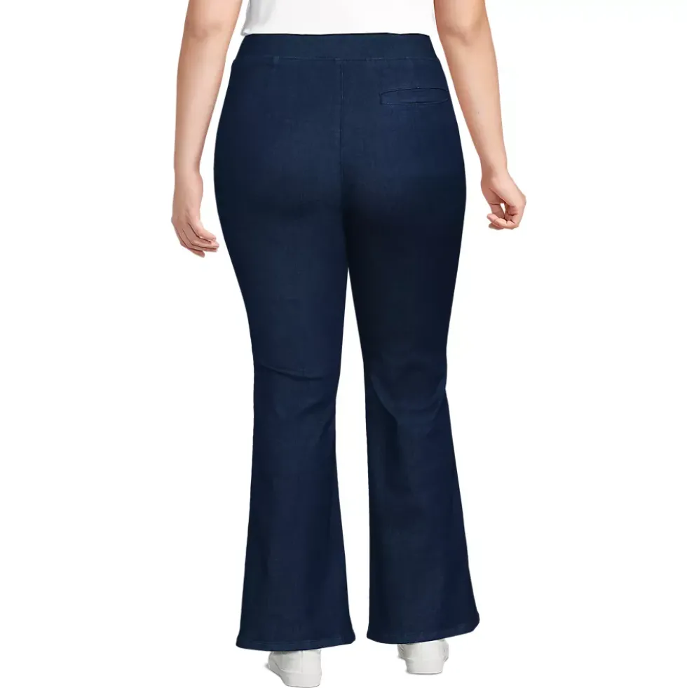 Women's Adaptive Lycra High Rise Pull On Flare Jeans