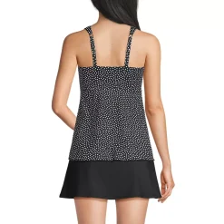 Women's Adjustable Scoop Neck Flutter Tankini Top