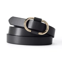 Women's Adjustable Skinny Leather Belt
