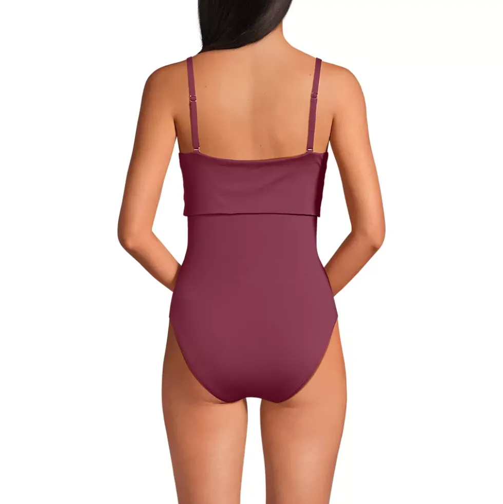 Women's Bandeau Cut Out One Piece