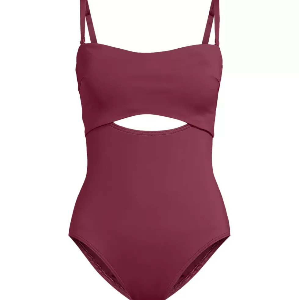 Women's Bandeau Cut Out One Piece