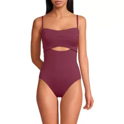 Women's Bandeau Cut Out One Piece