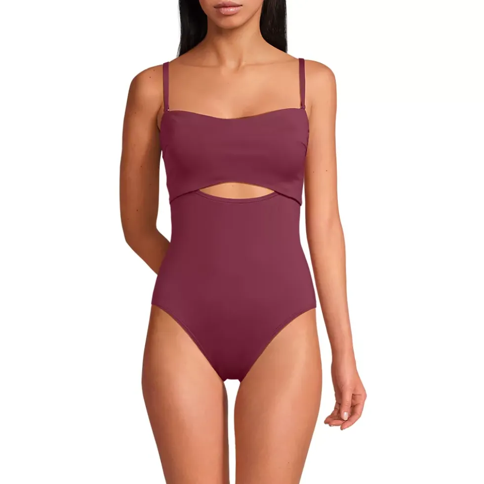 Women's Bandeau Cut Out One Piece