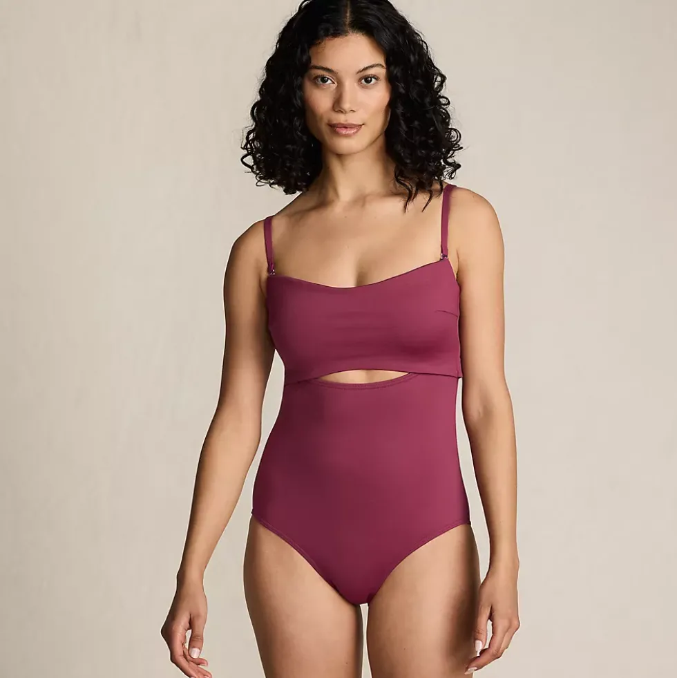 Women's Bandeau Cut Out One Piece